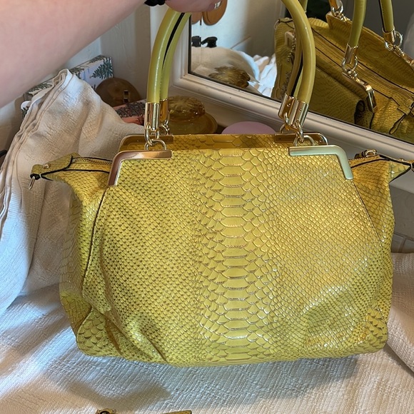 COACH -Madison Pinnacle Lily Python leather satchel ( Limited Edition) EUC - Picture 3 of 17